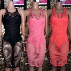 Mesh Dress with Leotard