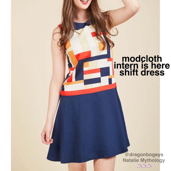Modcloth Dresses & Skirts - ModCloth Intern is Here Shift Dress