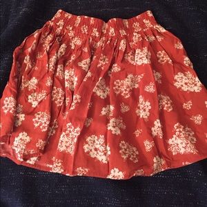 Floral mini skirt