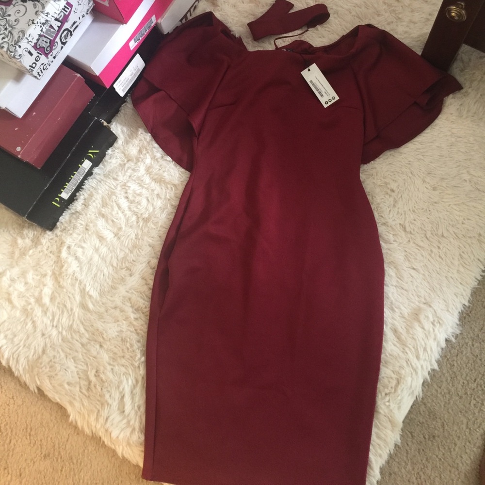 Cape Midi Dress and Choker NWT