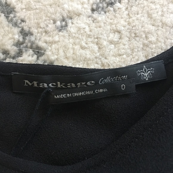 Mackage Collection black/purple print dress size 0 - Picture 3 of 5