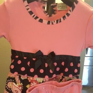 Top and ruffle bloomers