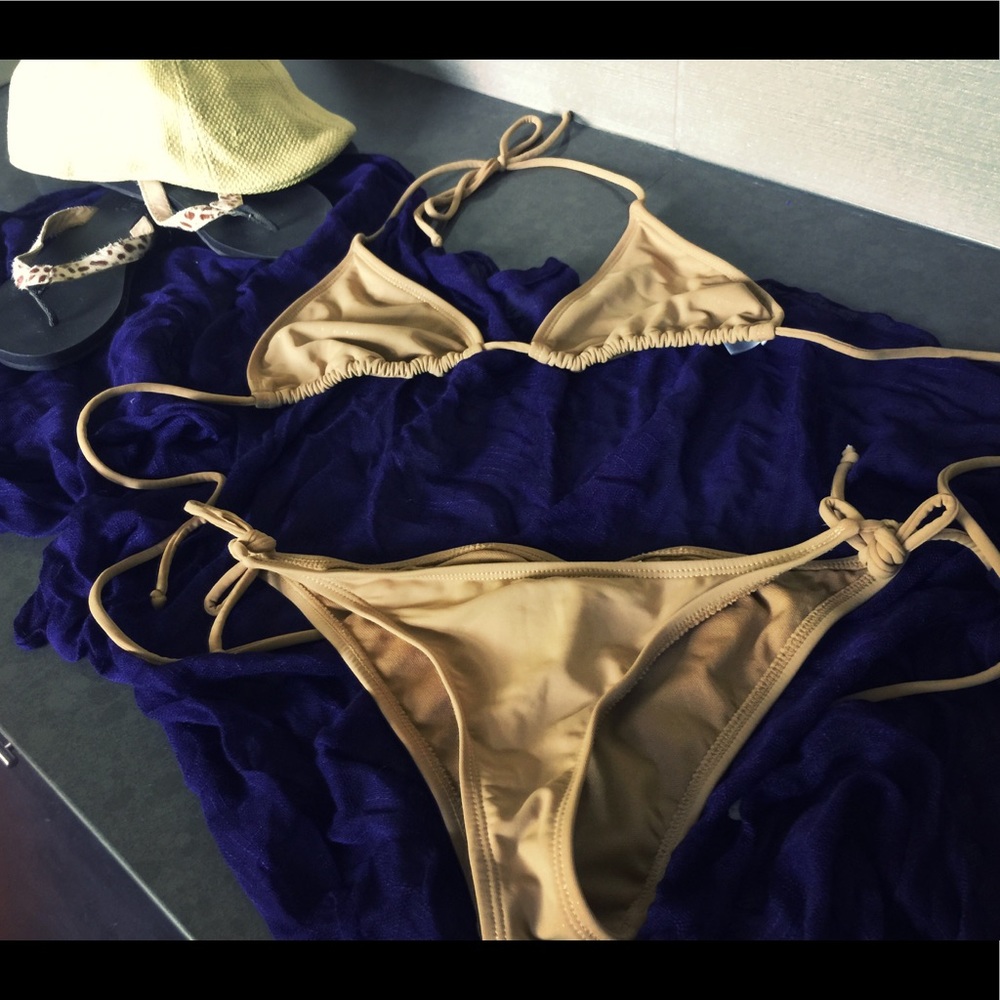 Go international gold bikini