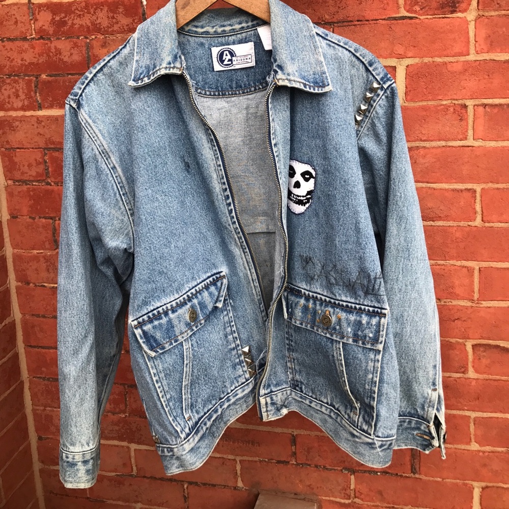 Vintage 90's Punk Rock Denim Jacket