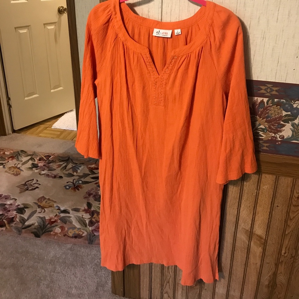 Orange summer dress