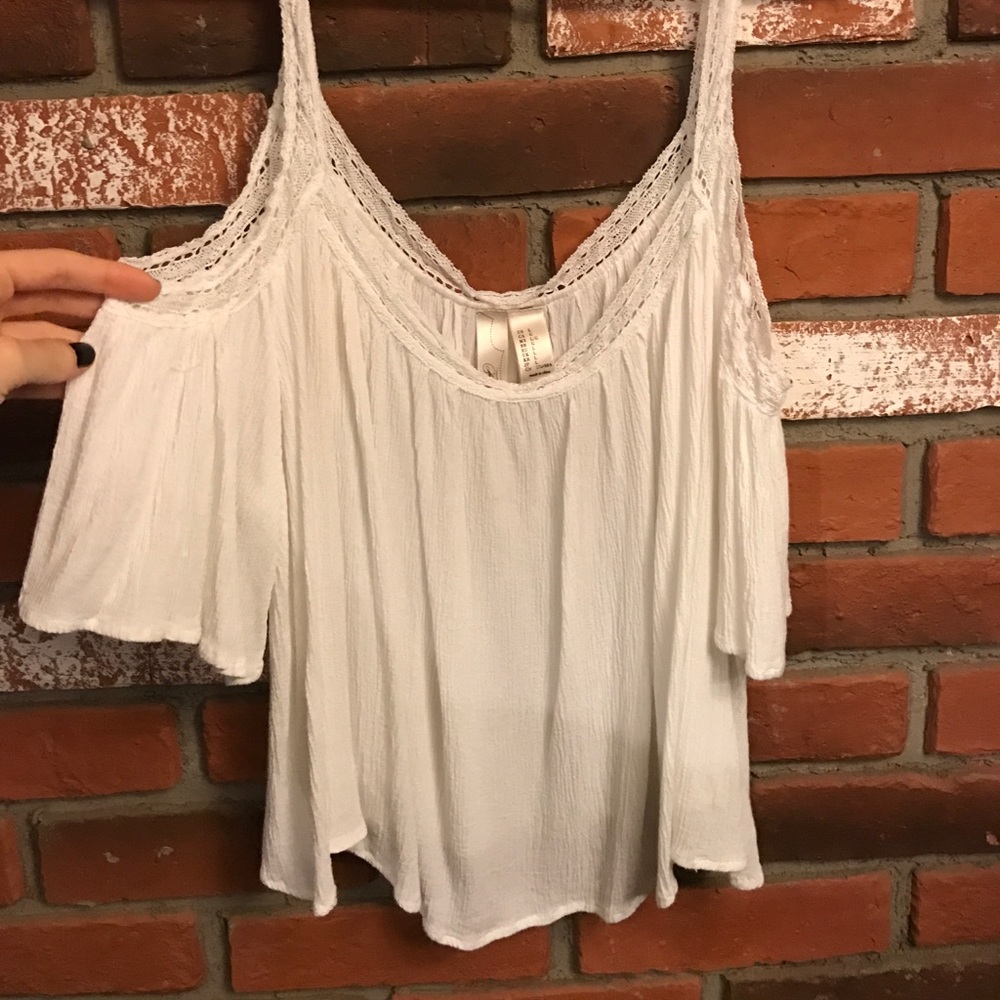 White Off the Shoulder Top