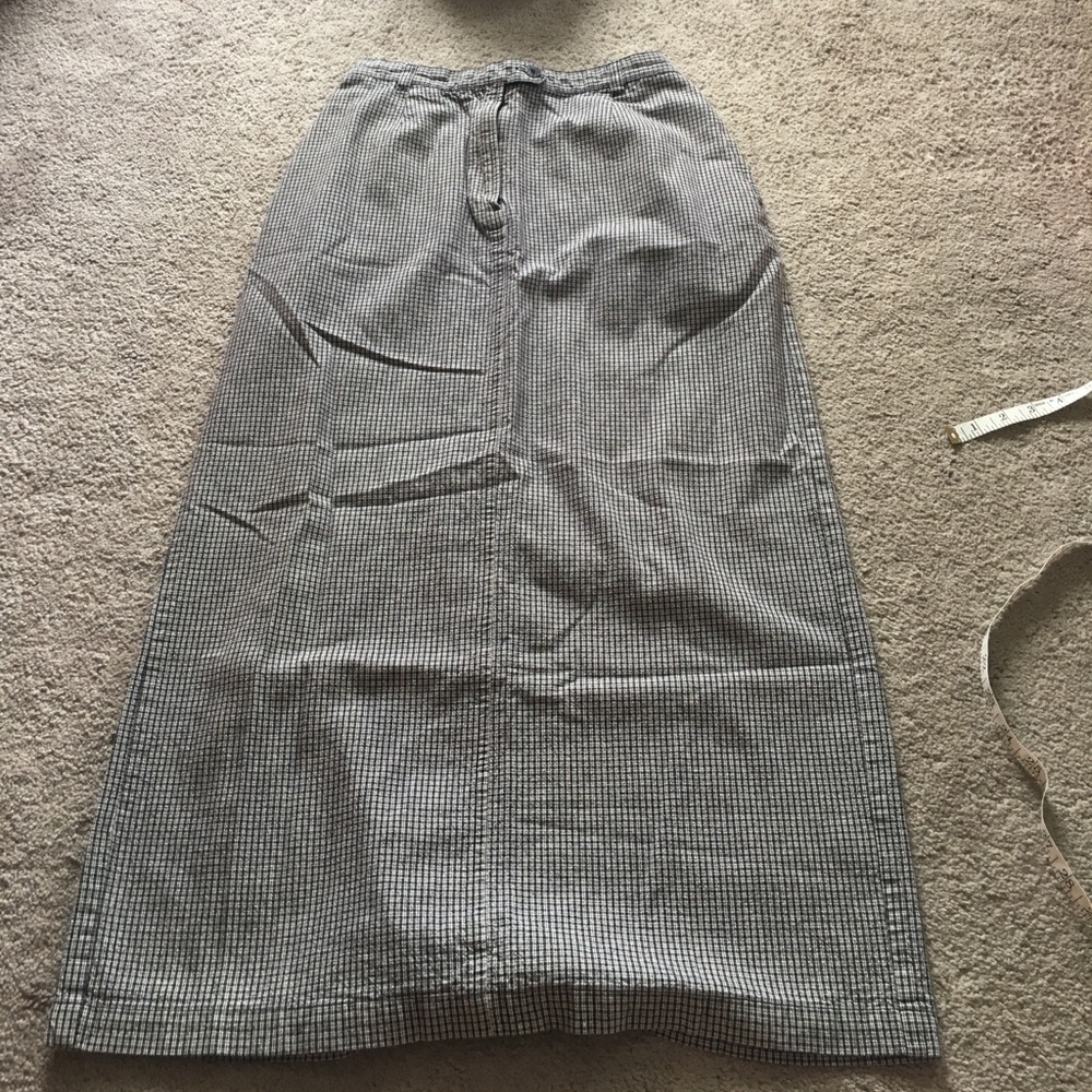 Checkered denim Christopher & Banks skirt