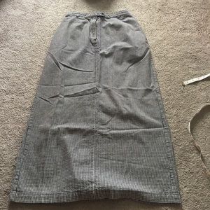 Checkered denim Christopher & Banks skirt