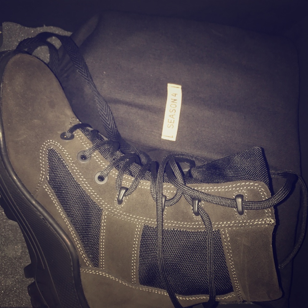Yeezys season 4 combat boots