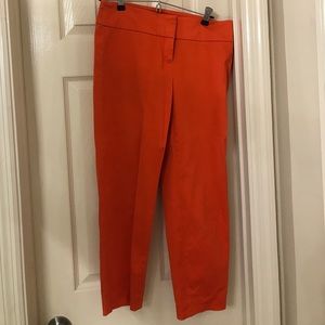 Orange loft crop pants