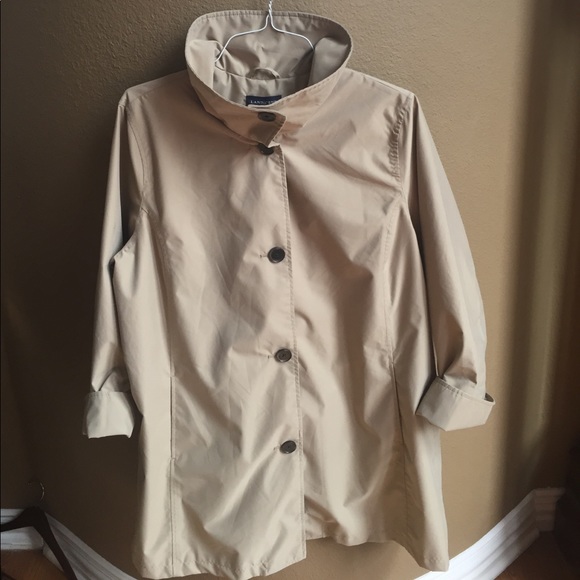 Lands' End Jackets & Blazers - Lands' End Raincoat  Trench Coat 1X 16W - 18W