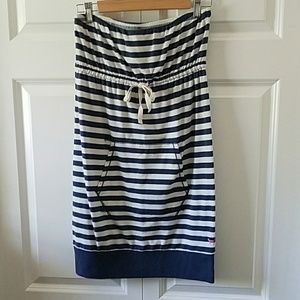 Strapless Striped Cover-up/Dress