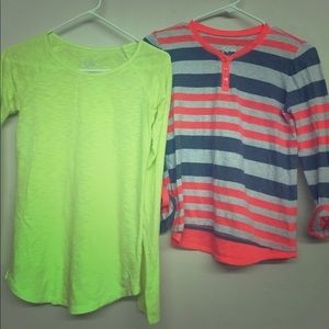 Girls long sleeve justice tops 14