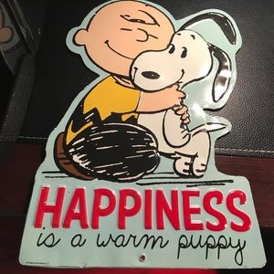 Charlie Brown and Snoopy Sign