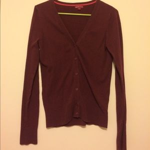 Maroon cardigan