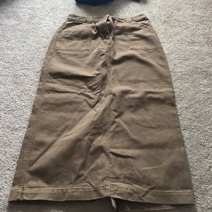 Brown denim Christopher & Banks skirt