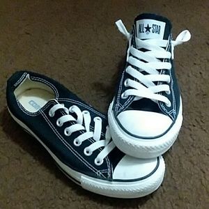 Black and white Converse