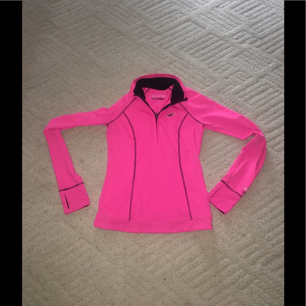 Hot Pink Hollister Athletic Pullover