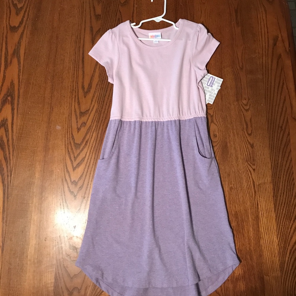 LULAROE KIDS MAE DRESS SZ: 10