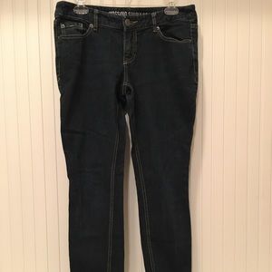 Mossimo dark skinny jeans size 9