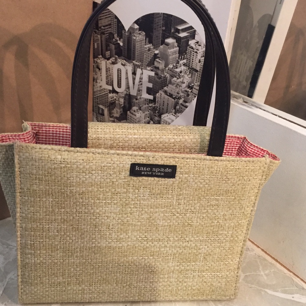 Kate Spade straw mini tote
