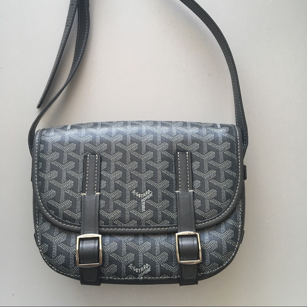 Goyard Belvedere Mini PM Grey Crossbody Bag