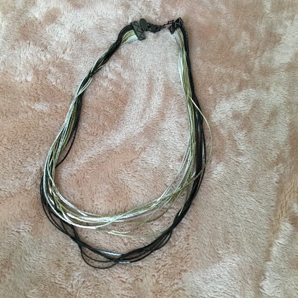 Express multi toned necklace
