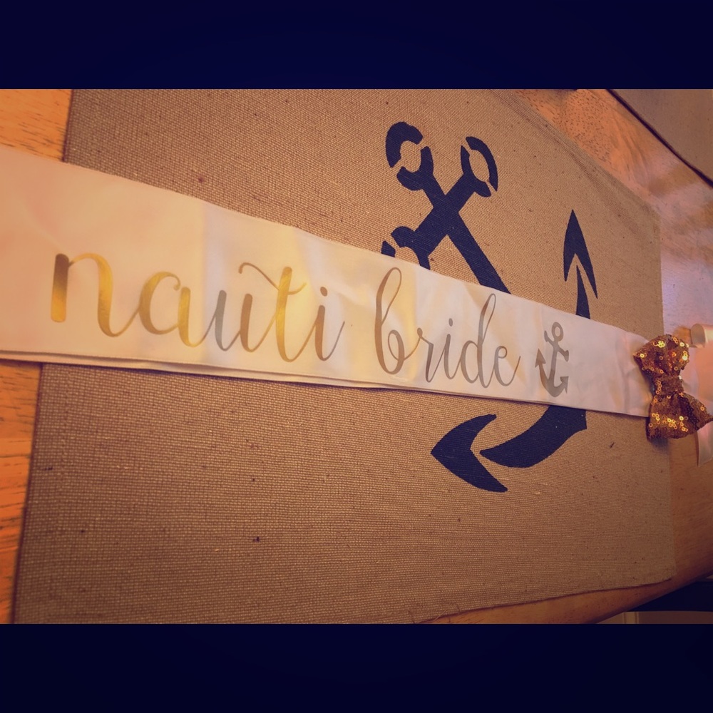 Nauti Themed Bachelorette Sash Set