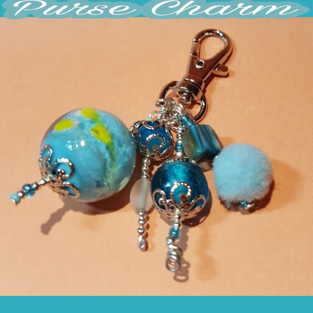 🆕️ HANDCRAFTED PURSE CHARM/ JEWELRY, ZIPPER PULL