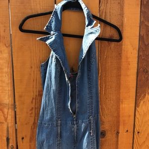 Denim onesie