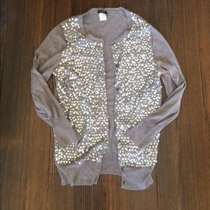 J.crew Sequin Cardigan