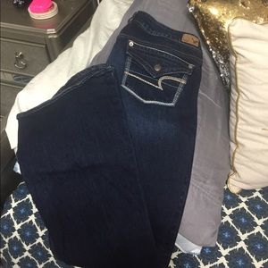 Bootcut dark jeans