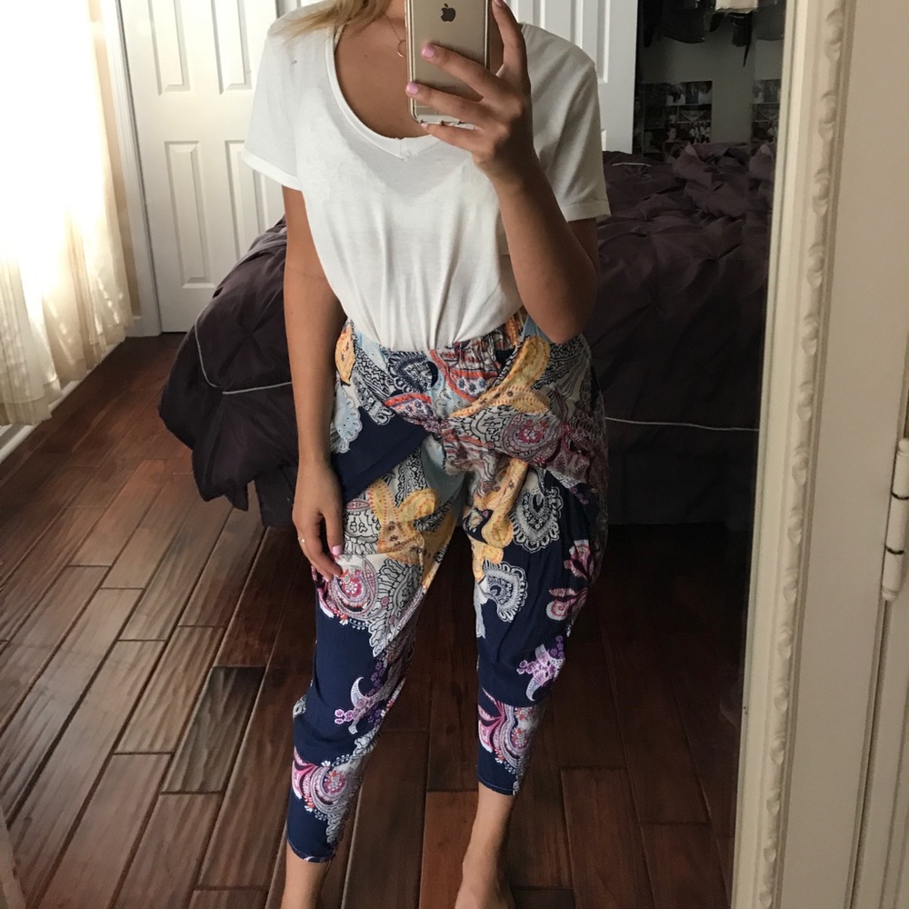 Multi colored/ multi print pants