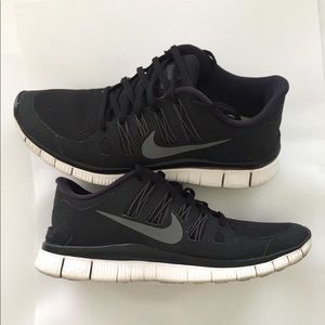 Nike Free 5.0 Men's Black Running Shoes