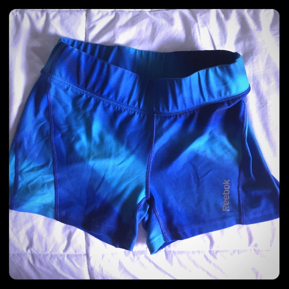 Multicolor blue reebok shorts