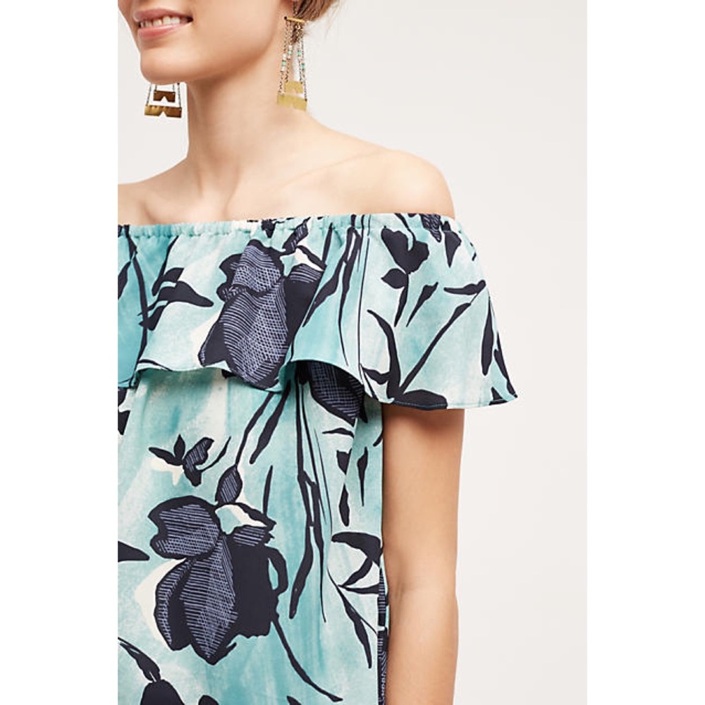 Off the shoulder ruffle blouse