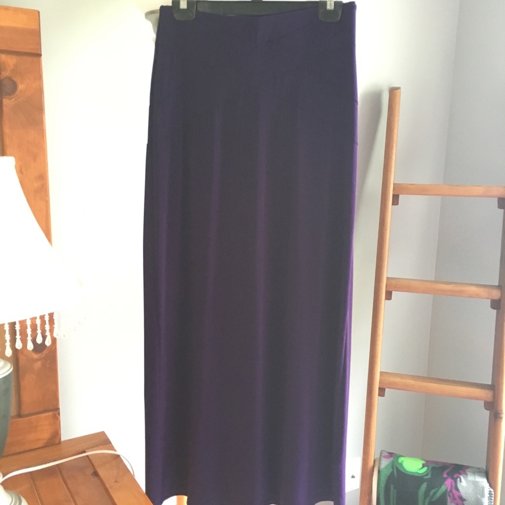 Purple maxi skirt