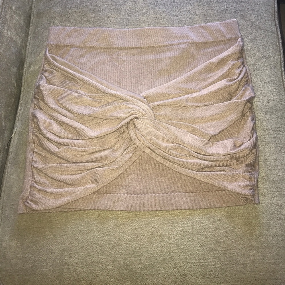 Tan Mini Skirt