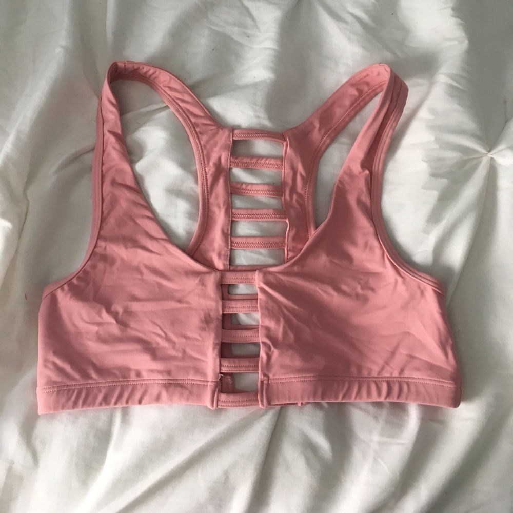 Pink VS sports bra