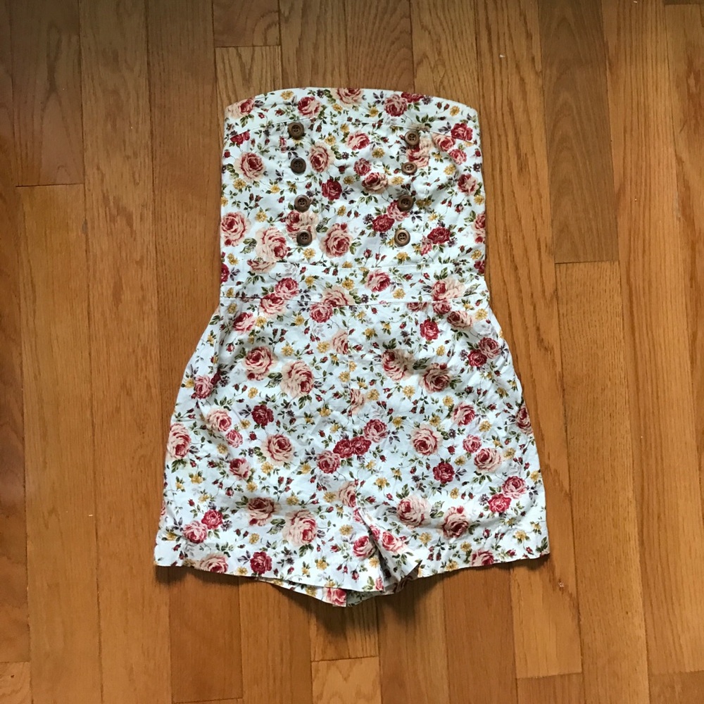 Elegant floral romper