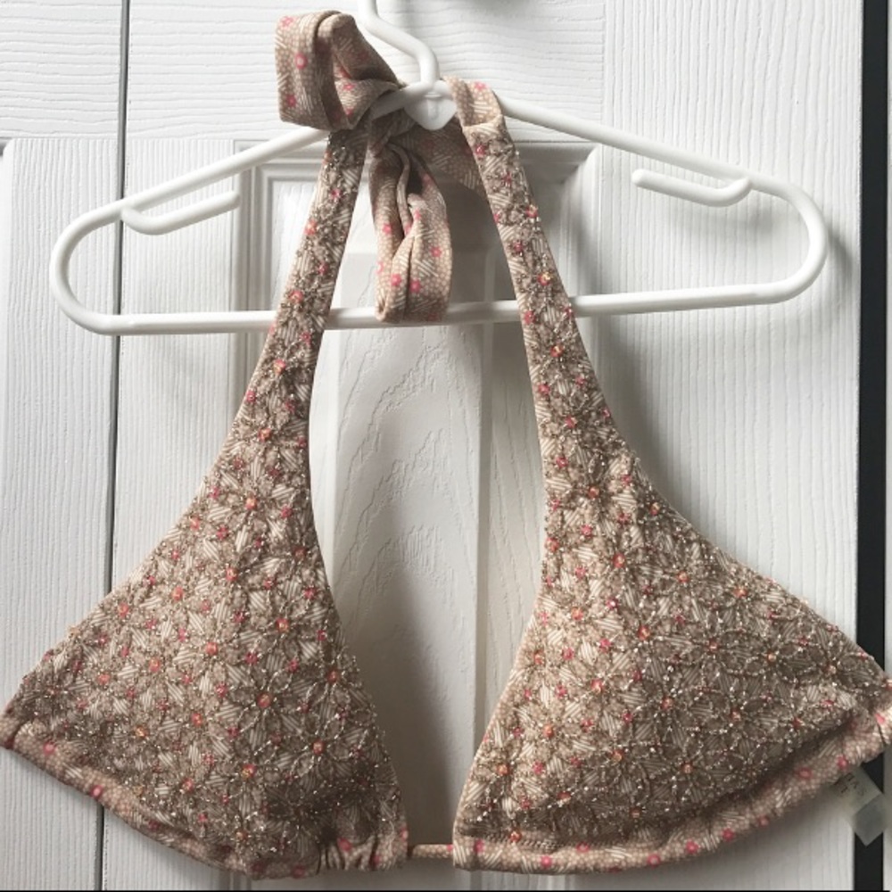 Victoria's Secret Sequined String Bikini Top