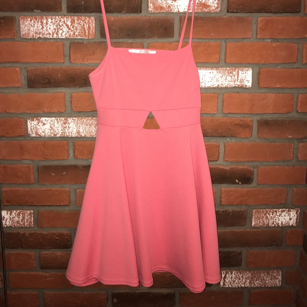 Pink Dress with Open Back