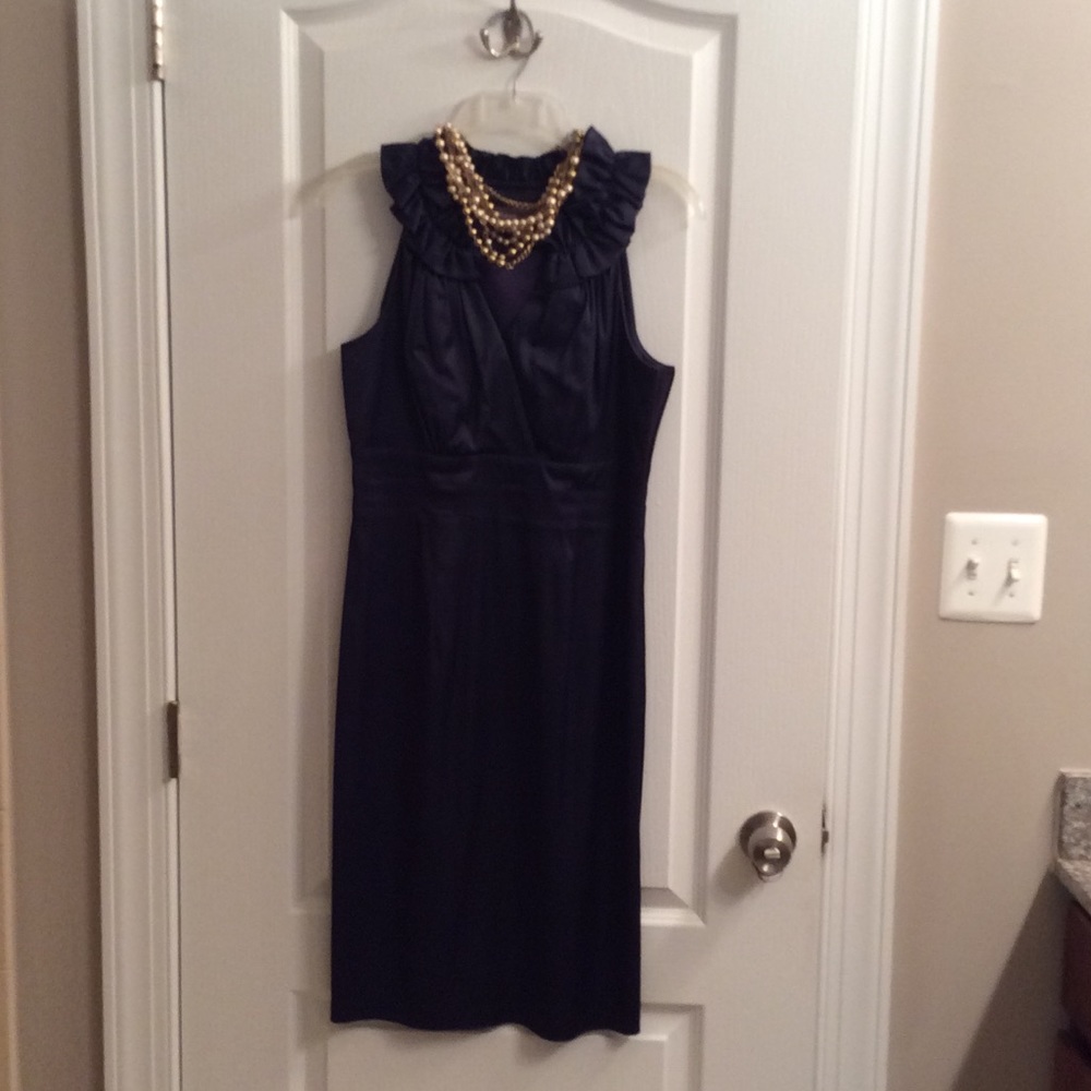 Donna Ricco New York navy dress, size 6 - Picture 3 of 3