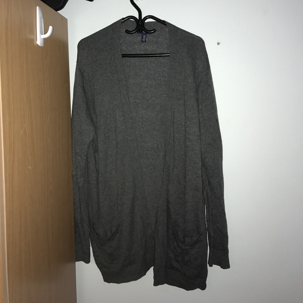 Gap gray open cardigan