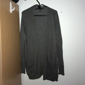 Gap gray open cardigan