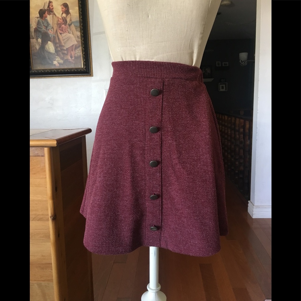 Maroon skirt