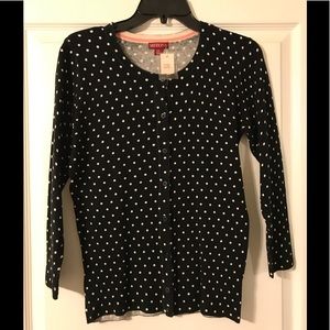 Merona polka dot cardigan -- NWT!!