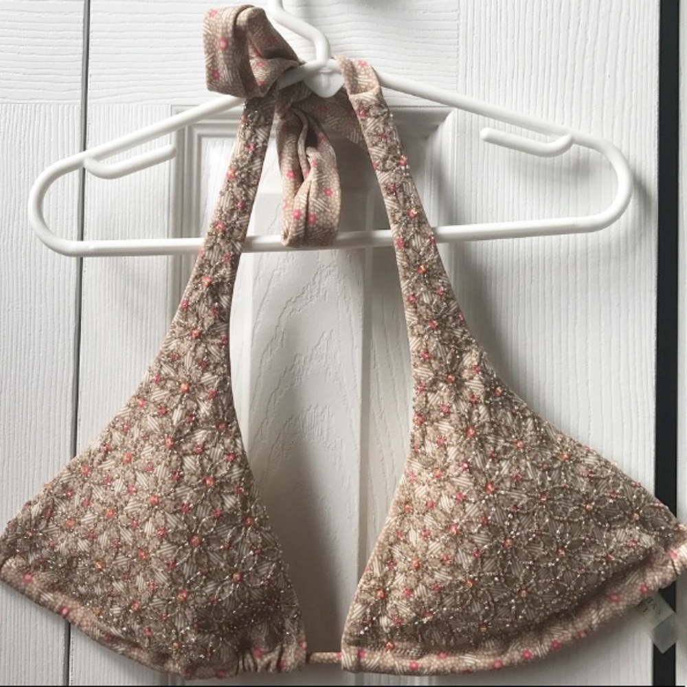 Victoria's Secret Sequined String Bikini Top