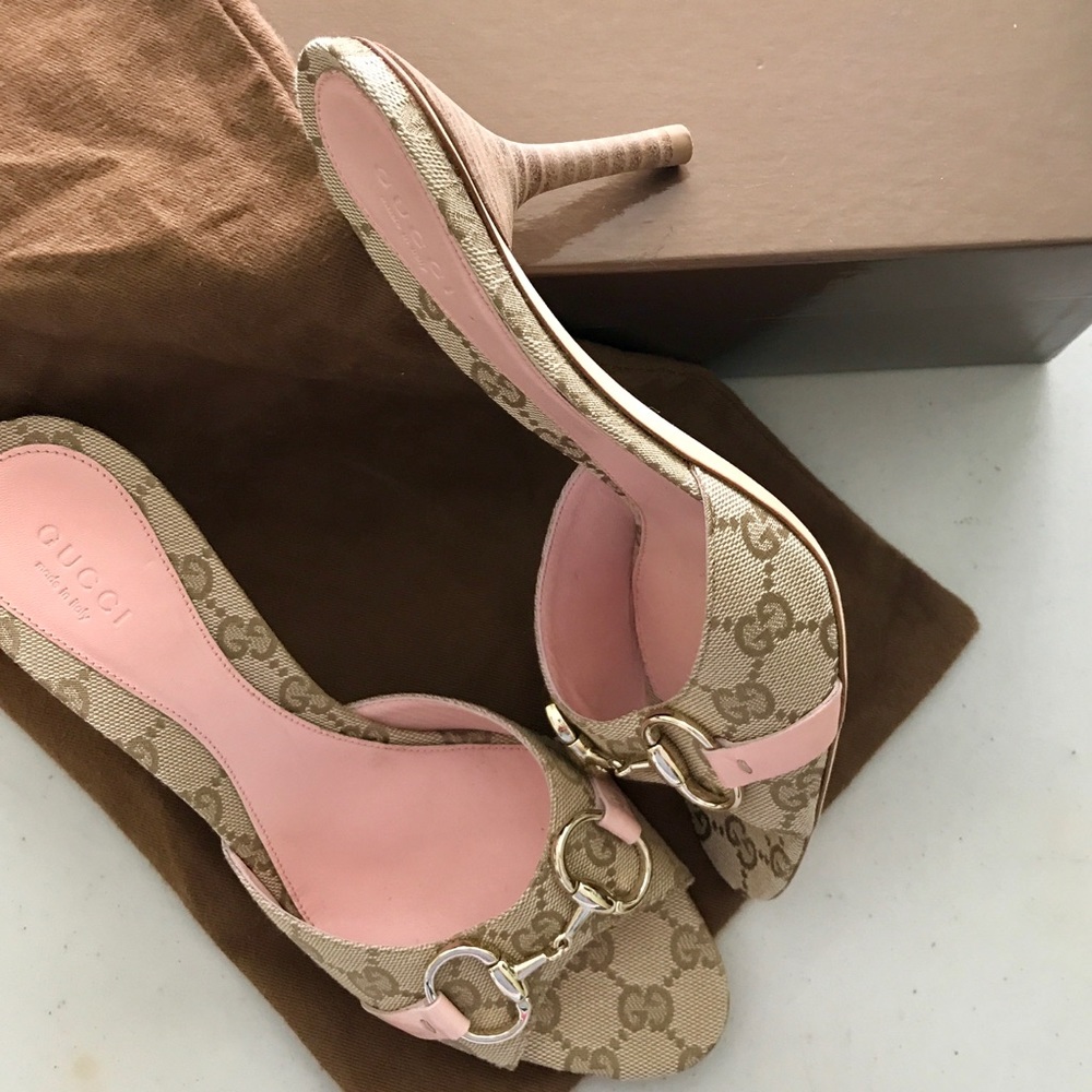 💯Gucci Sandals Soft New Sand / Rose D