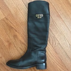 Tory burch Johanna riding boot 8.5 Dark Brown